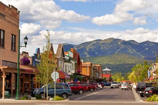 Whitefish, Montana: a beautiful town spoiled only by Spencer's HQ. Local residents have protested against his presence