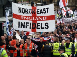 The EDL in Newcastle, 2010. Pic credit Gavin Lynn