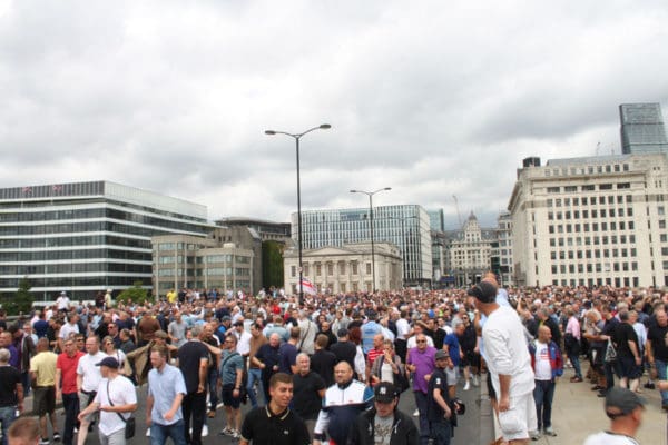 Part of the FLA march on London Bridge. Pic credit: Tash Shifrin