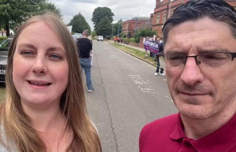 laura Towler with mark Collett