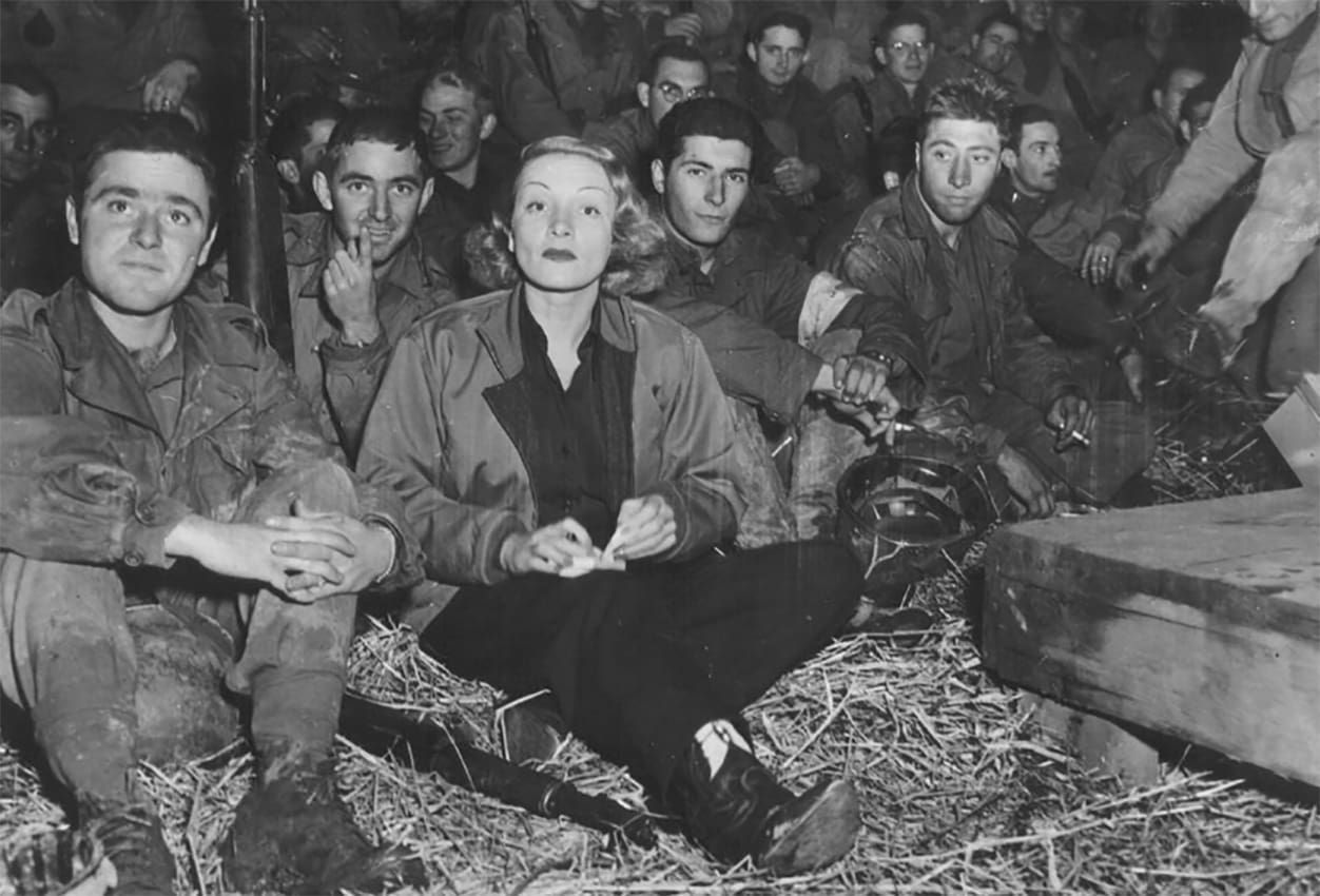 During Marlene Dietrich’s visits to Europe to sing before Allied troops in the Second World War Lili Marlene was always top of the request list