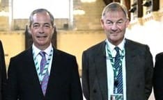 Reform UK leader Nigel Farage (left) with Reform MP, Rupert Lowe