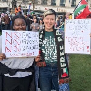 Anti-fascists turn out to oppose UKIP march in Manchester