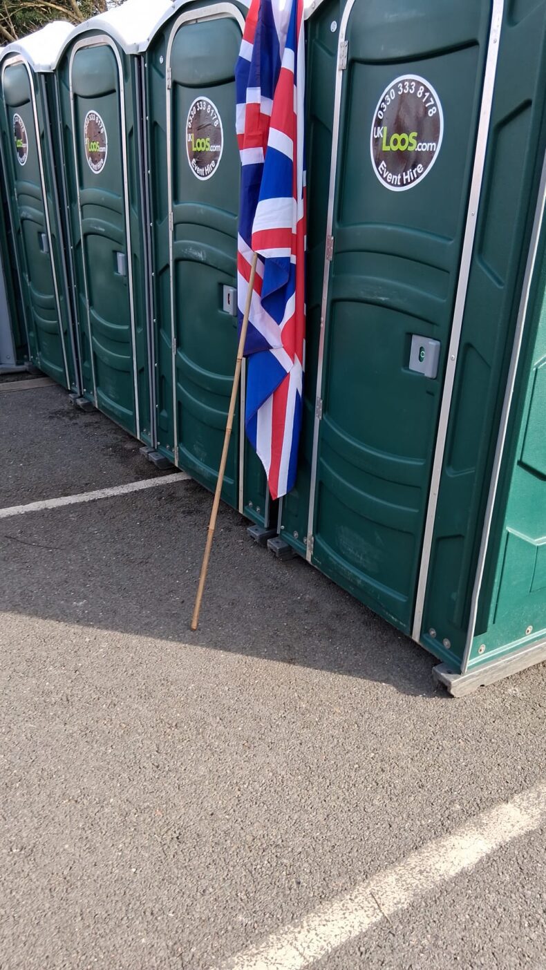 And a fitting end to the Britain First march...