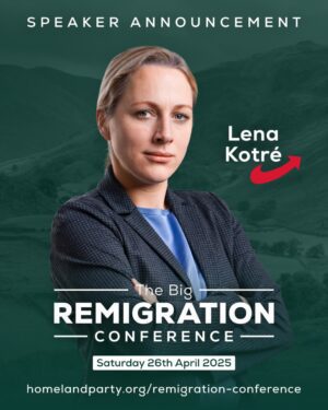 Lena Kotré will speak at The Big Remigration Conference
