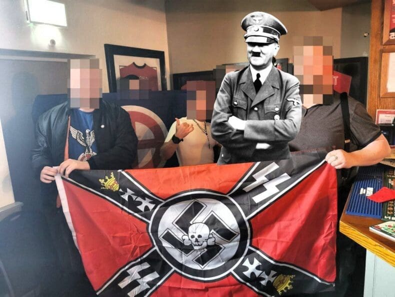 British Movement celebrate Hitler's birthday, Manchester 2025