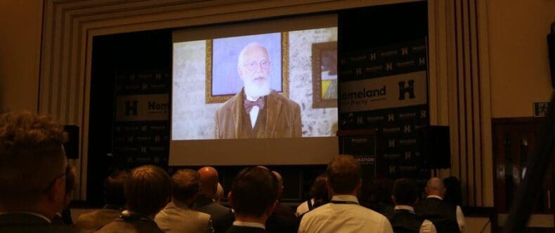 Renaud Camus addresses Homeland conference