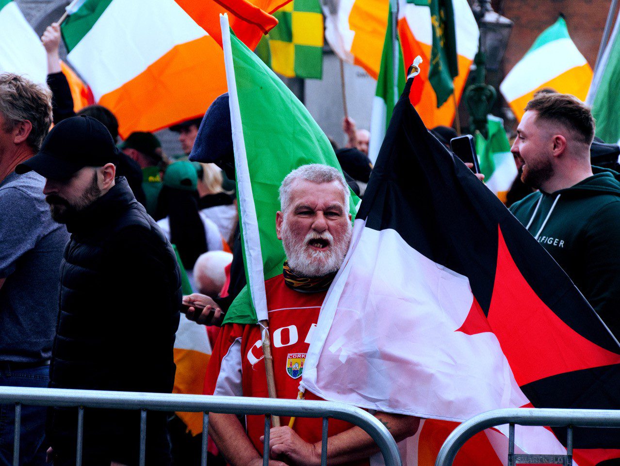 Big names of Irish far right come together in Cork anti-migrant demo