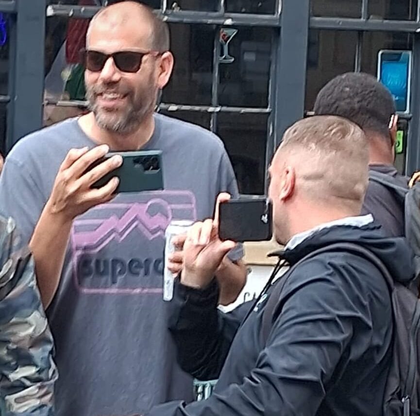 Charlie Veitch and friends attack Palestine march