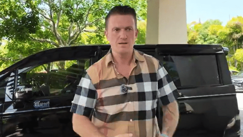 Tommy Robinson in the Bahamas