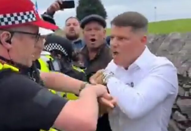 ‘They’re calling us nazis’ protests ‘Heil Hitler’ nazi