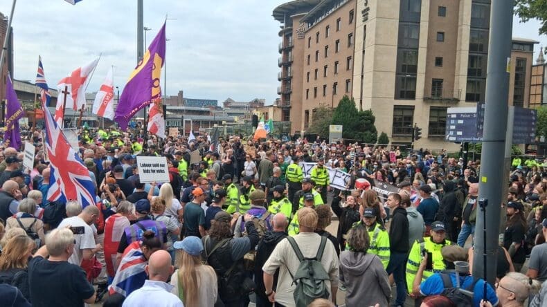 UKIP boxed in, in Liverpool 23 Aug 2025