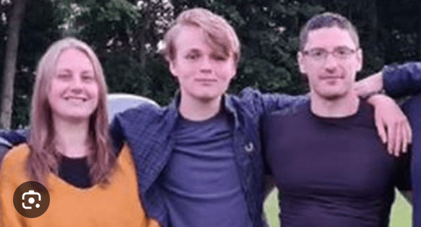 Kai Stephens with Laura Towler and Mark Collett of Patriotic Alternative