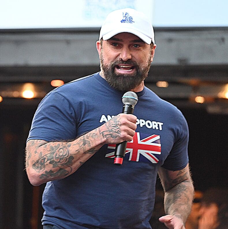 Ant Middleton at Tommy Robinson's 'Unite the Kingdom' 13 September 2025
