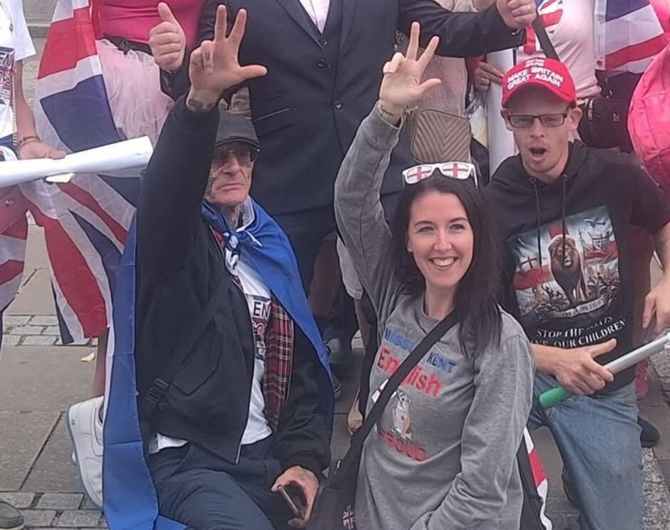 Face-tattooed nazi and ‘pound shop Lily Allen’ prominent in Kent migrant protests