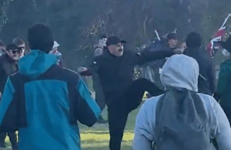 Thomas Sewell leads attack on Indigenous People's camp in Melbourne