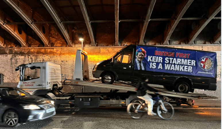 Britain First ‘battle bus’ seized by police – again