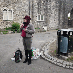 Amelia Randall and UKIP demo 7 Nov Kent