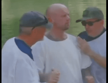 Liam Tufts baptised in River Jordan