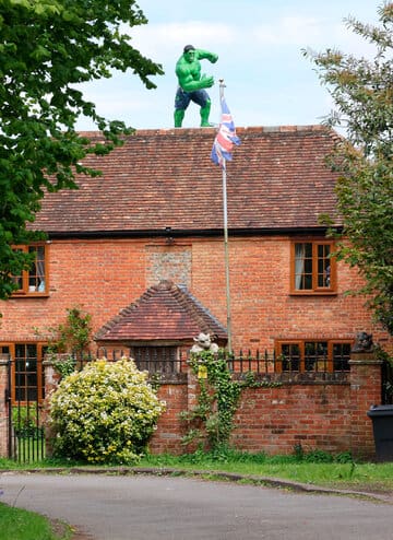 Shaun Chaney house with Hulk model