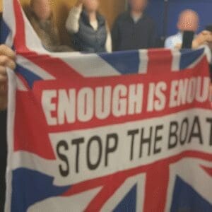 Demonstrators at Swale Council meeting 10 Dec 2025