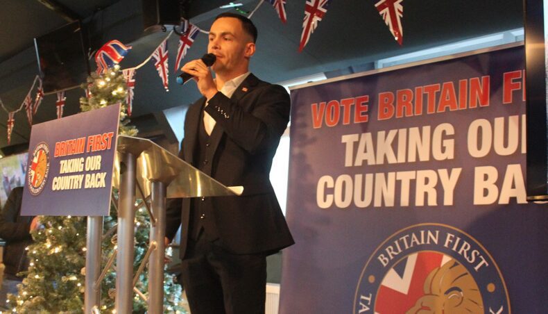 Harry Hilden speaks at Britain First conference Nov 2025