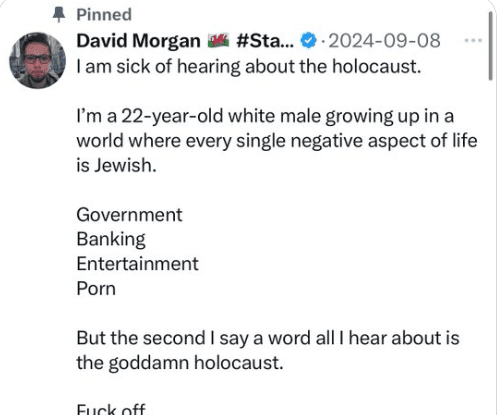 David Morgan Holocaust post