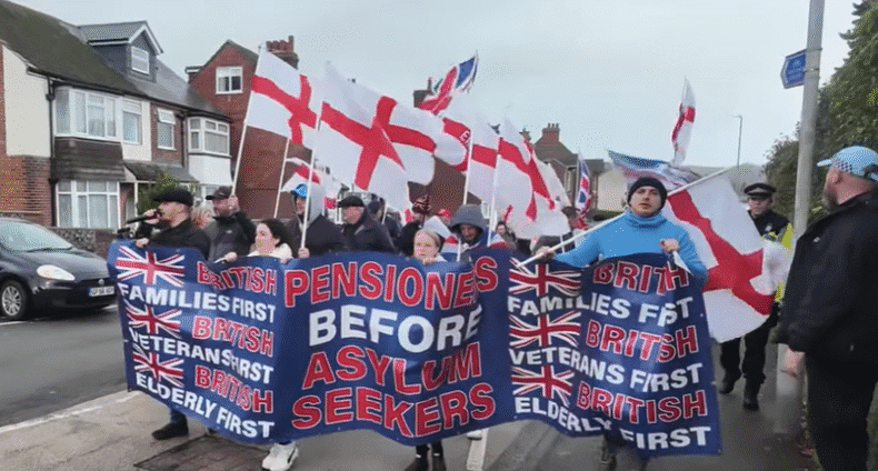 Folkestone demo 5 Dec 2025