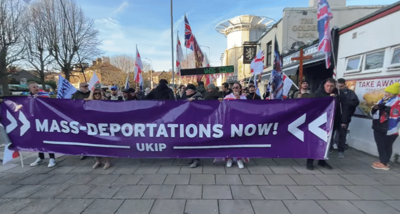 UKIP demonstration Dover 13 dec 2025