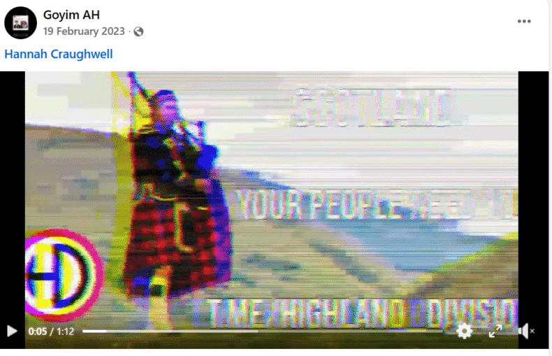 Hannah Craughwell supporting Highland Division