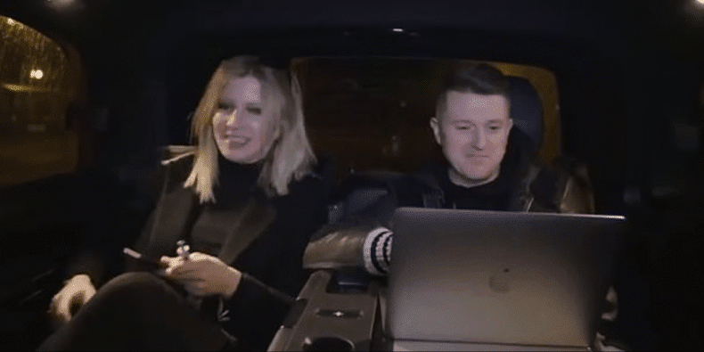 Tommy Robinson with Lucy Brown