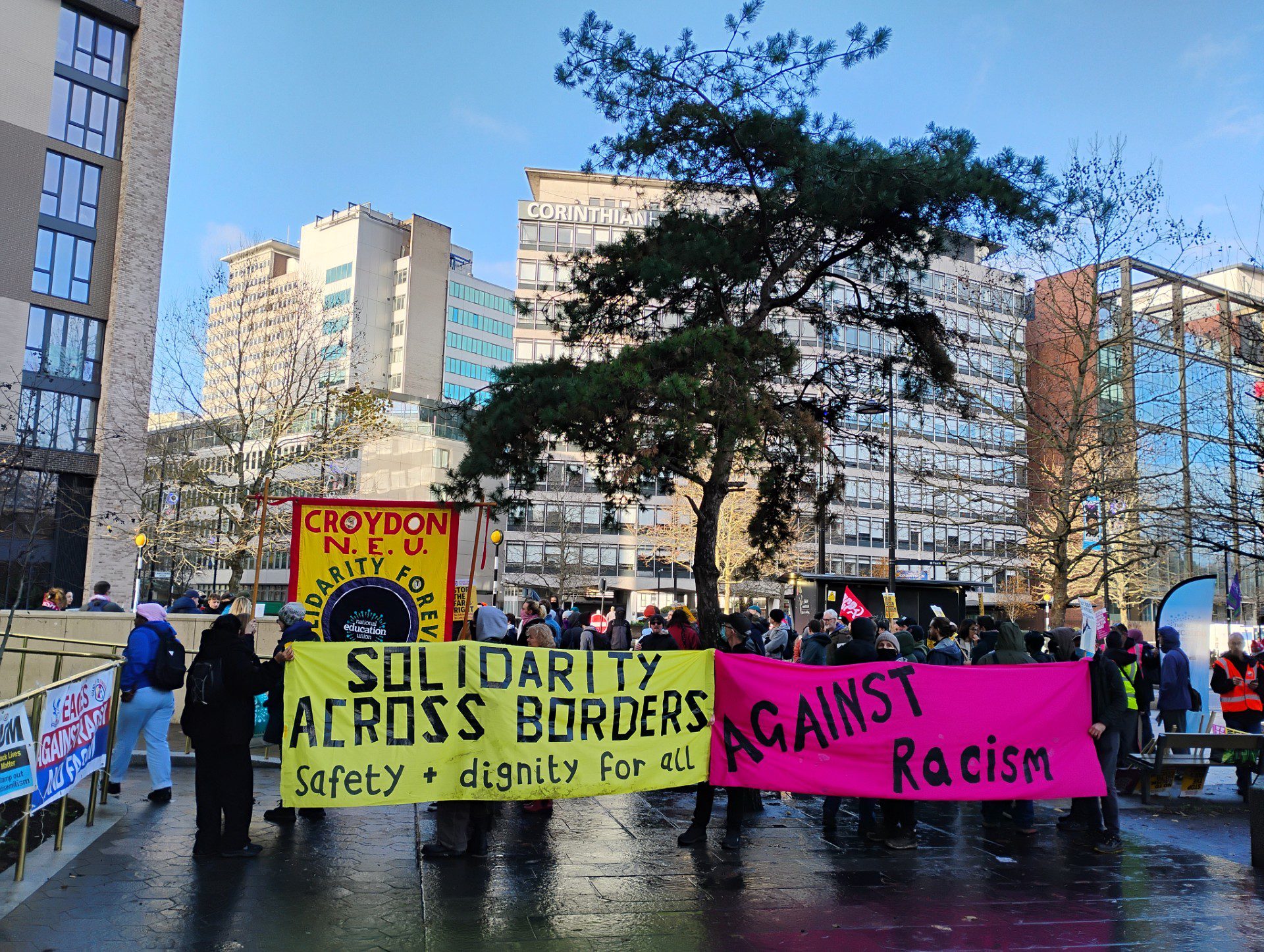 Fascist no-show at Immigration HQ