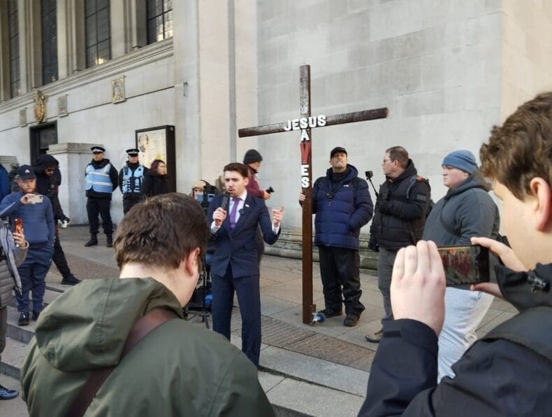 Hugh Anthony, manchester demo 10 Jan 2026