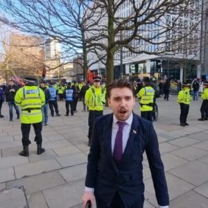 Hugh Anthony, manchester demo 10 Jan 2026