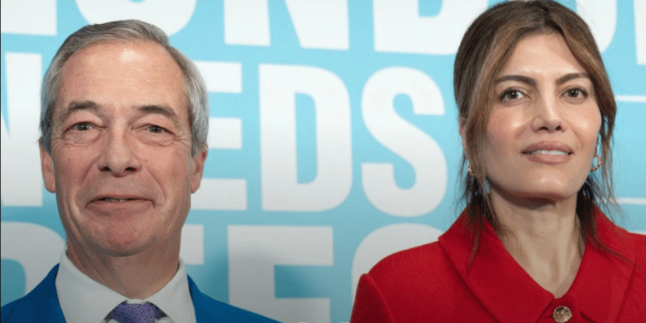 Nigel Farage with Laila Cunningham
