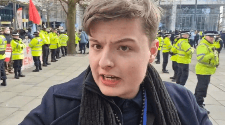 Young Bob Thomas Moffitt Manchester demo Hugh Anthony 10 Jan 2026