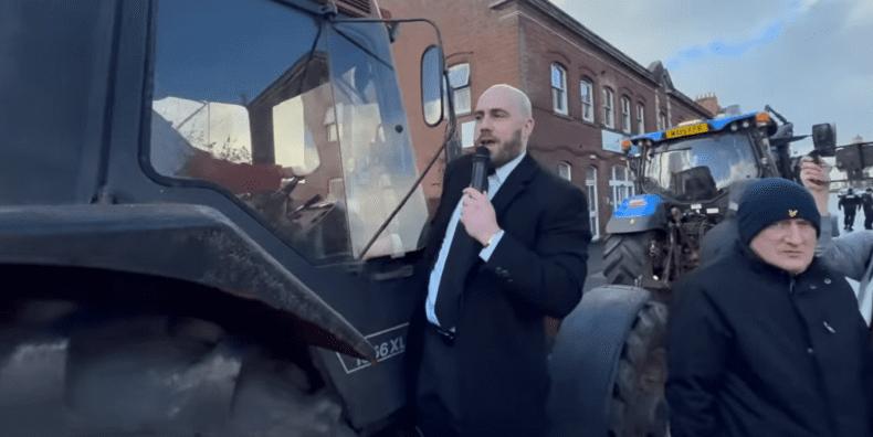 Tenconi at UKIP march Exeter 17 Jan 2026