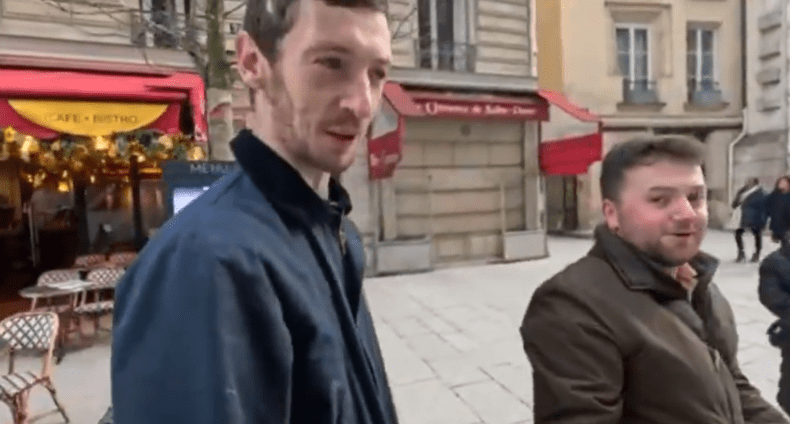 Steve Laws wit Callum Barker in Paris, Jan 2026