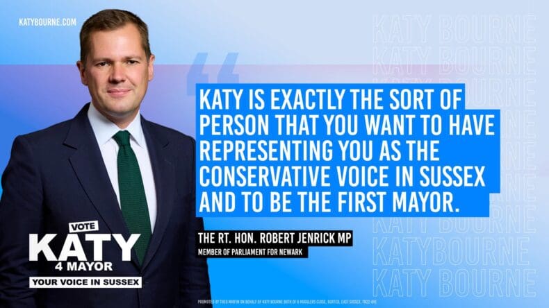 Jenrick support Katy Bourne