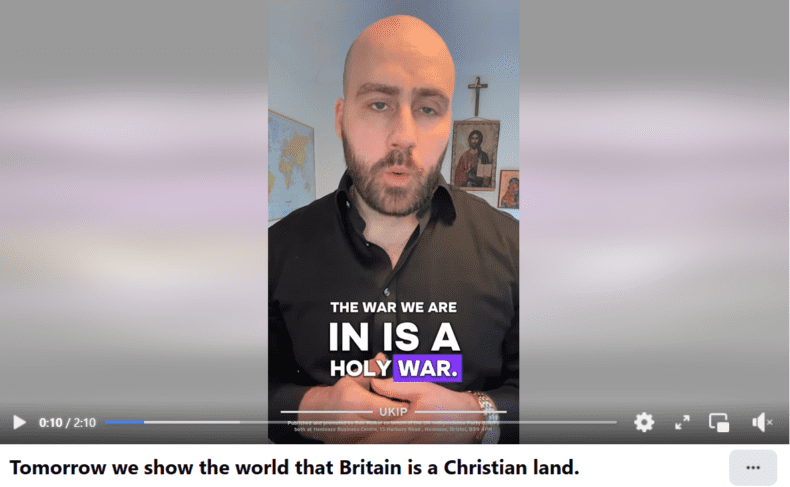 Nick tenconi calls for support for march London 31 January 2026