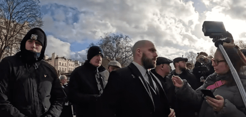 Nick tenconi UKIP march Marble Arch 31 jan 2026
