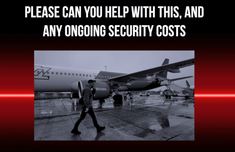 Tommy Robinson flees UK