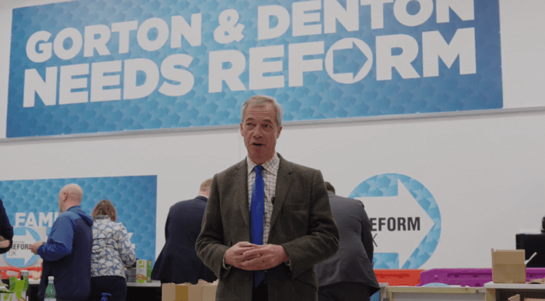Nigel Farage in Gorton and Denton