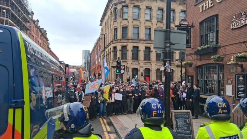 Manchester anti Britain First 21 Feb 2026