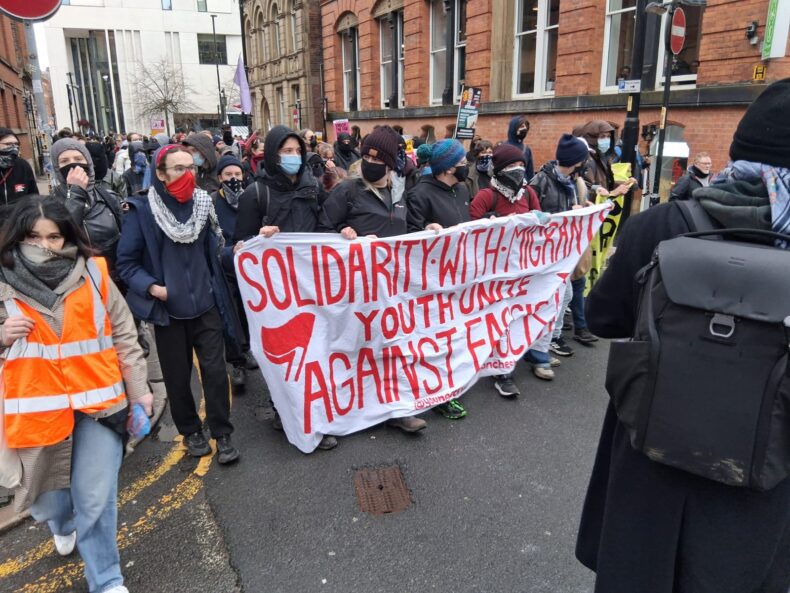 Manchester anti Britain First 21 Feb 2026