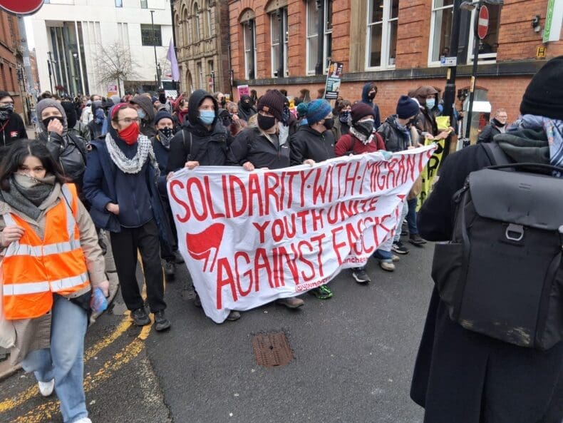 Manchester anti Britain First 21 Feb 2026