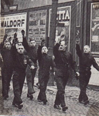 Blackshirts march in Manchester 1934