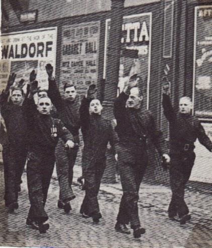 Blackshirts march in Manchester 1934