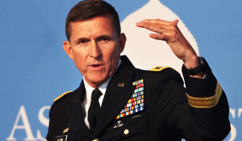 Army Lt. Gen. Michael Flynn, director of the Defense Intelligence Agency, discusses global threats during the Aspen Security Forum in Aspen, Colorado, July 26, 2014. DoD photo by Claudette Roulo