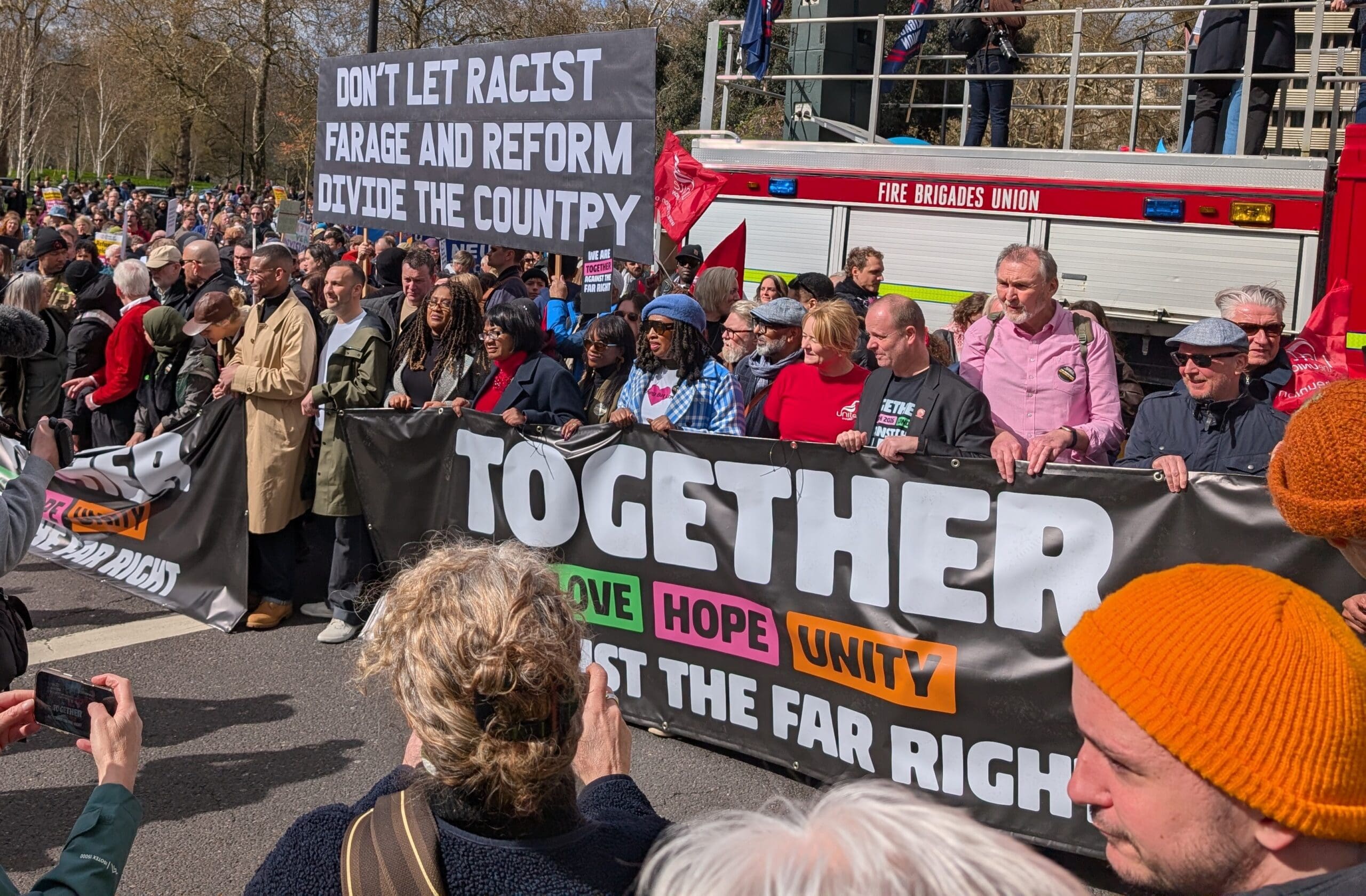 Together Alliance march, London 28 March 2026